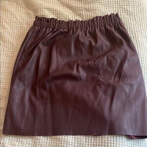 LOFT Red Smocked Mini Skirt Casual